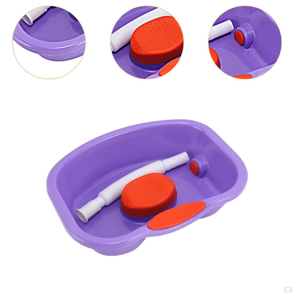Hair Washing Basin Wash Tub Lightweight Smooth Edge Tray Shampoo Bowl for Bedroom Salon