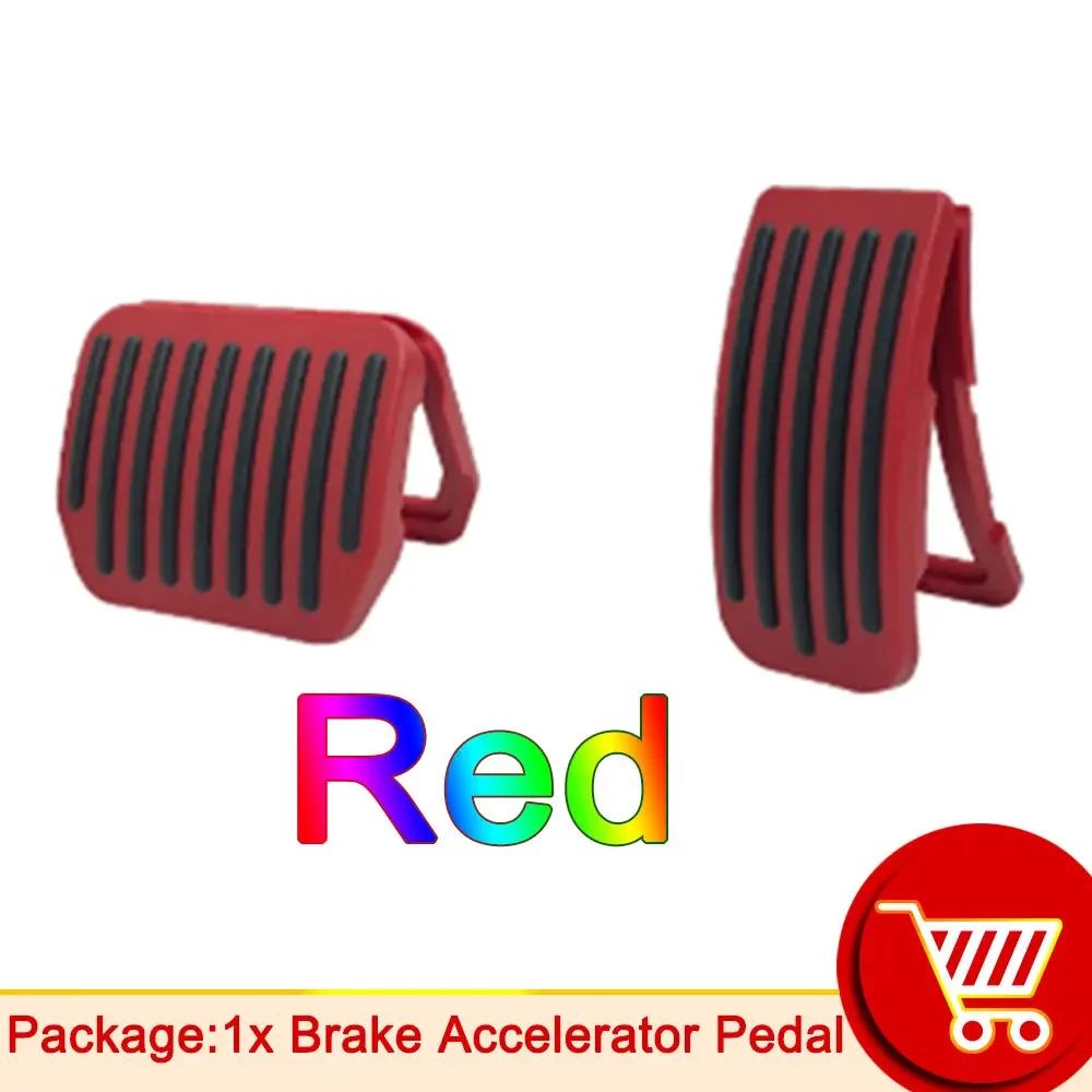 

Накладки на педали автомобиля Tesla Model 3 Y Аксессуары Противоскользящие накладки на педали акселератора газа топлива тормоза коврик для автомобильных педалей красный