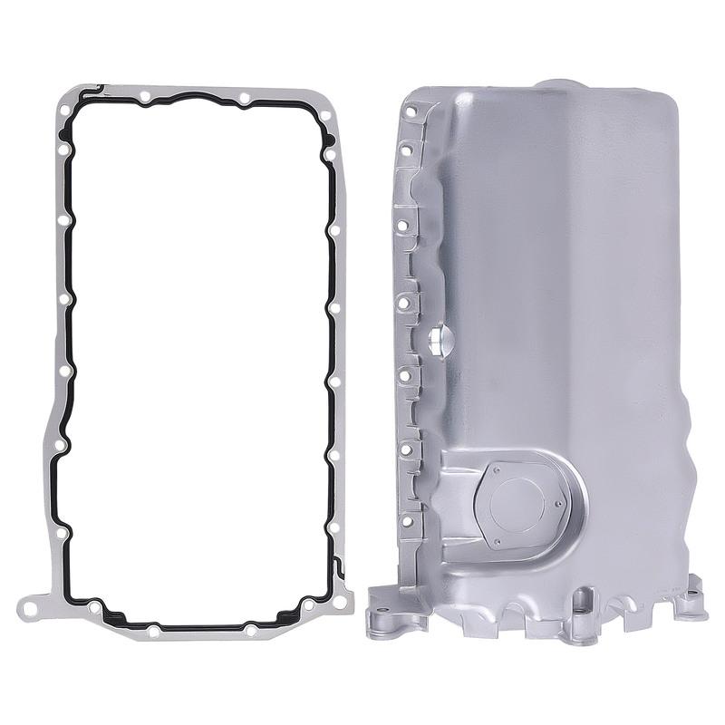 Silver Front Oil Pan w/ Gasket for Volkswagen Golf Jetta Beetle L4 1.9L 2.0L