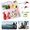 Carbon Steel Fishing Lures Kit Multifunction Topwater Bait Rigs Reusable Spinnerbaits Set for Outdoor Fishing Accessories Tool