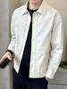 2025 Men's Casual Street Style Jacket - Trendy Lapel, High-End Workwear for Spring & Autumn