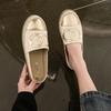 Strohleinen Xiaoxiang Fischer Schuhe Damen weichsohlige lässige neue Xiaoxiangfeng Schuhe Slipper Stoffschuhe Einzelschuhe Damenschuhe