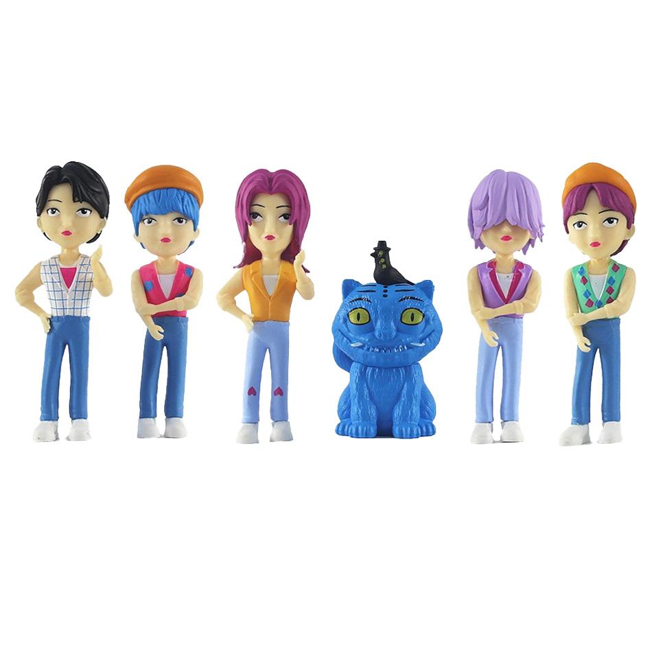 Two set New Anime Kpop Demon Hunters Saja Boys Girls Series Figure Decoration Statues Ornament Christmas Kid Birthday Gift