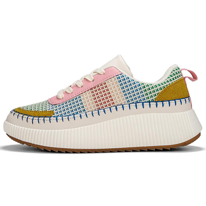 

New Women s Autumn Fashion Shoes Thick Soled Height Raising Casual Sneakers De Mujer Comfortable Walking Shoes 36