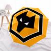 Logo del Wolverhampton Wanderers Calcio Apertura e Chiusura Automatica, Struttura a 8 stecche Ombrello Portatile, Adatto per Uomini e Donne in Tutte le Stagioni Perfe