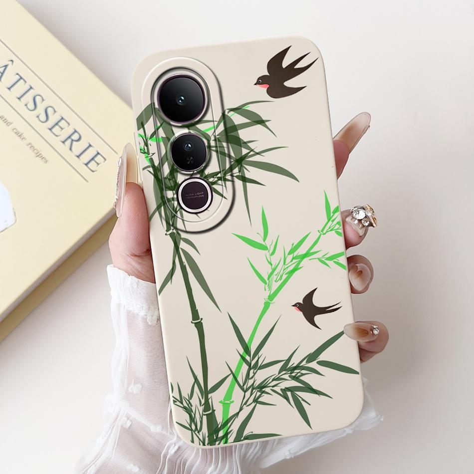 For Vivo V50 Lite Elegant Butterfly Floral Printed Phone Case For Vivo V50 V 50 V50lite Soft Silicone Shockproof Cases Bumpers