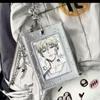 Pu Leather Card Holder Kpop Idol Photocard Holder Keychain Idol Photo Cards Sleeve Photo Display Pendant Cards Cover