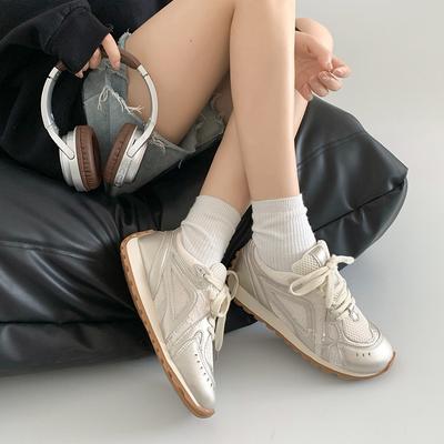 Beige Retro Vielseitige Pendler Flachboden Dexun Schuhe Damen 2025 Neu Sommer Leicht Weichsohlig Forrest Gump Sportschuhe