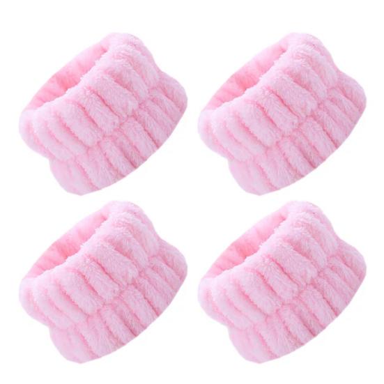 2 Paar verstellbare Armbänder Super wasserabsorbierend Elastisch Gesichtswasch-Armbänder Schnell trocknend Bequeme Passform Armband