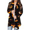 Women's Halloween Tops Casual Shirts Open Front Long Sleeve Loose Flowy Hem Cardigan Coat