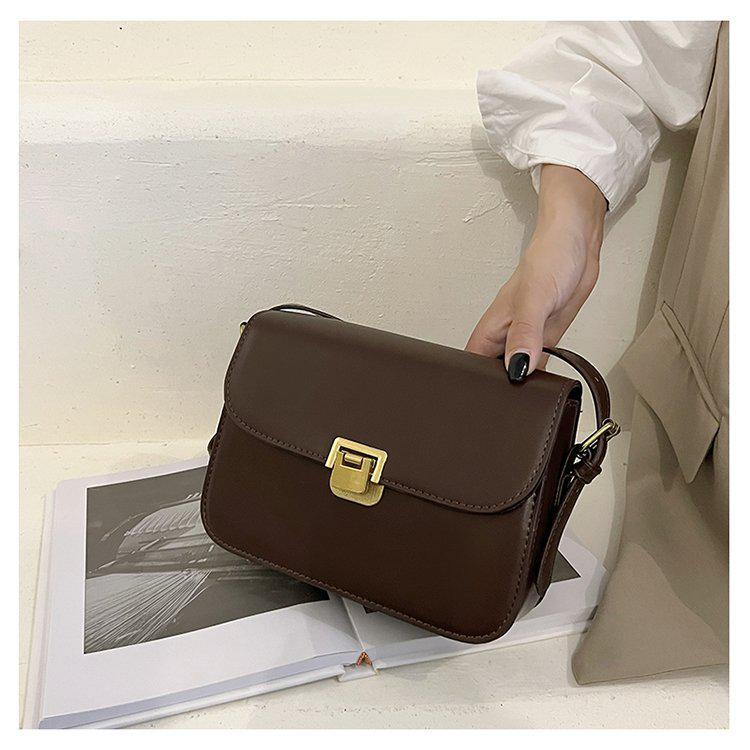 2024 Retro-Style Women's Small Square Commuter Shoulder Bag - Classic & Versatile