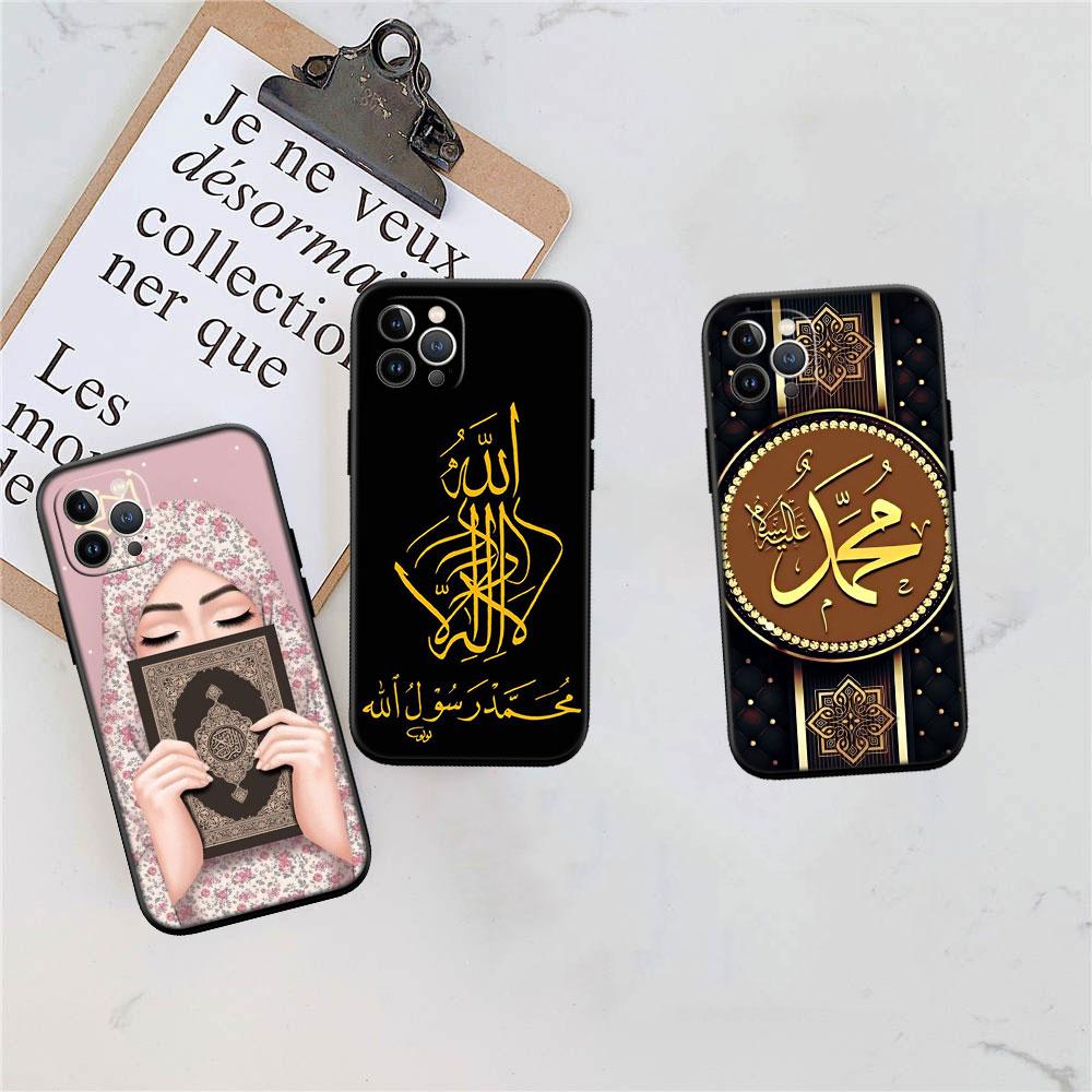FM32 Muslim Girls Hijab Text Soft Shell Phone Case for Redmi Note 10 11 12 Pro Max 10S 10C 10T 11A 11S 12S 12C
