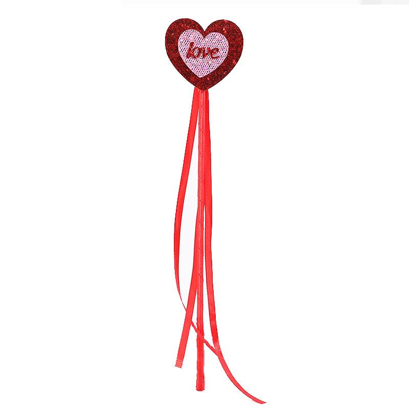 Valentine's Day Red Heart Headband Hair Clip - Wedding & Party Photo Prop