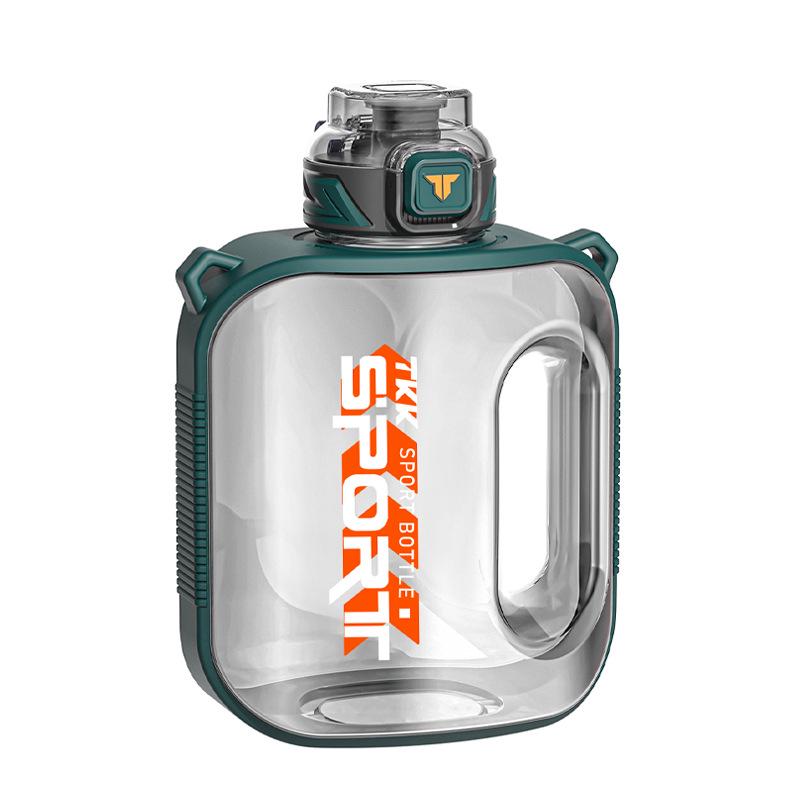 

TKK Creative Large Capacity Sports Water Bottle with Crossbody Sleeve for Men and Women 1600mL
