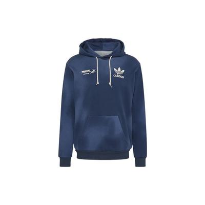 adidas Ανδρικά Τοπ Μπλε Φούτερ με Τυπωμένο Τριφύλλι Originals HL9283