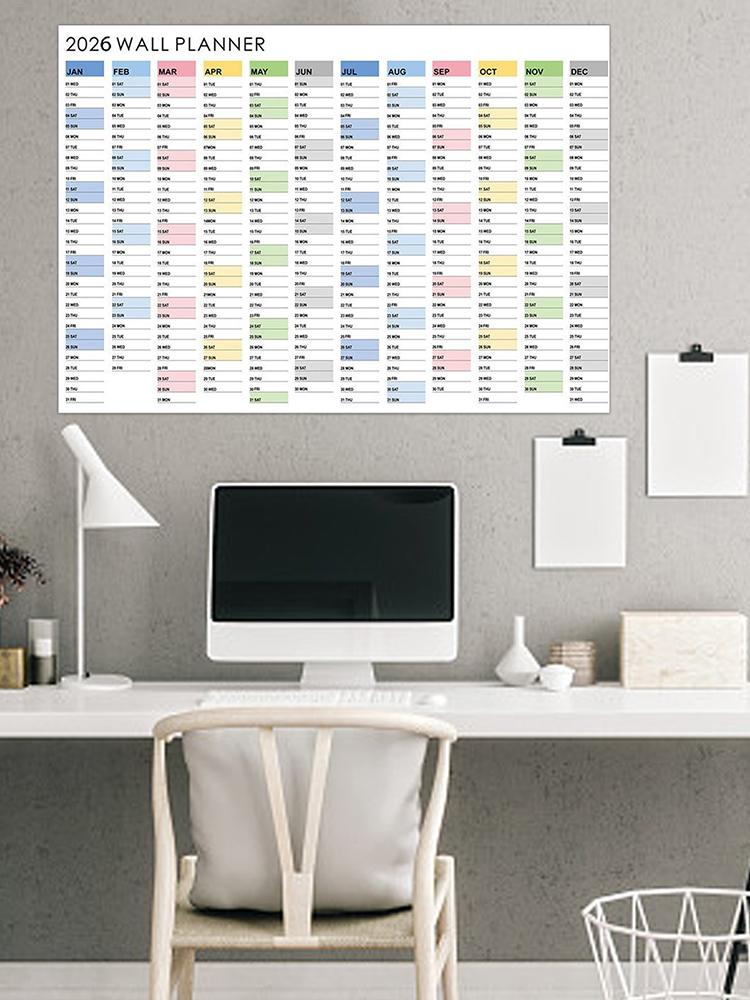 2026 Wall Calendar Large Monthly Wall Calendar Office Aesthetic Planner Home Decor For Housework Study Tasks Living