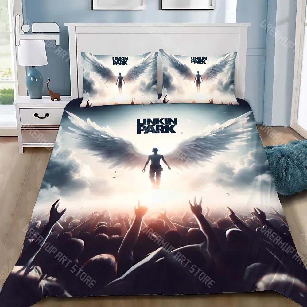 Duvet Cover Pillowcase Bedding Set Famous Rock Band Linkin P-Park Adult Boy Girl Bedroom Decoration Children Gift Single Do