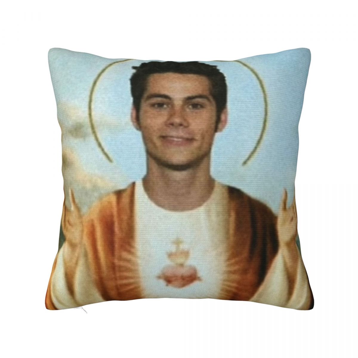 Helenal Unisex Dylan O'brien Jesus Maze Runner Obrien Pillowcase Printed Cushion Cover Decoration Pillow Case Cover Home Zippered 45*45Cm