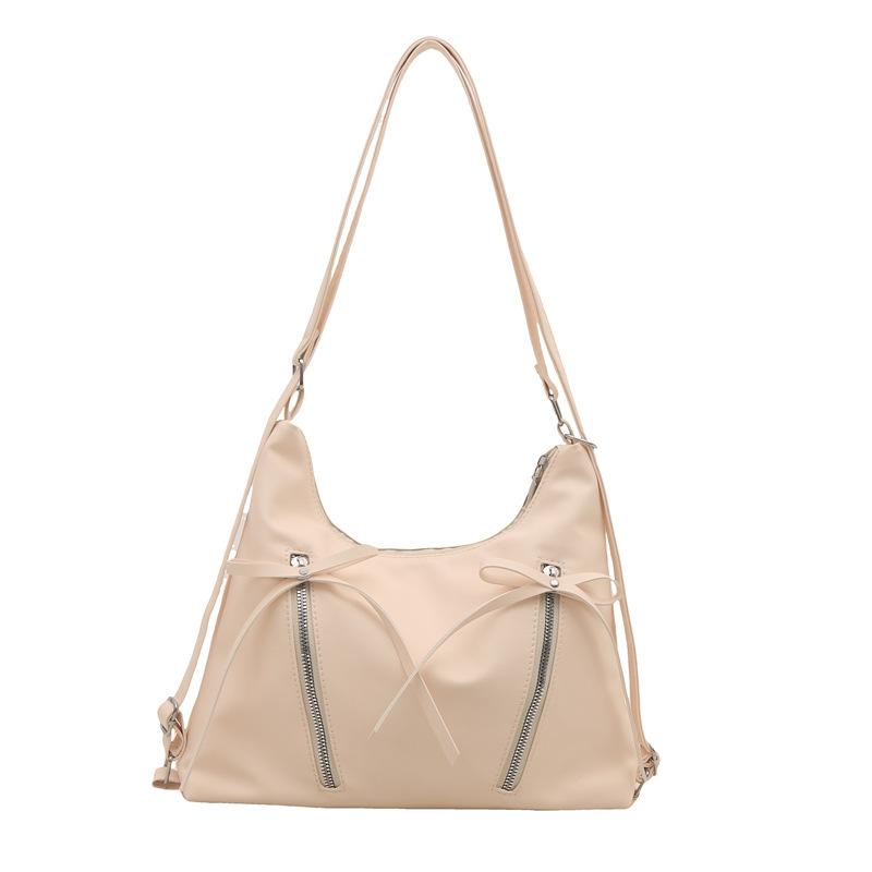 Korean Niche Backpack Women's 2025 New Cool Silver Tote Bag Casual Large-capacity Shoulder Bag Backpack