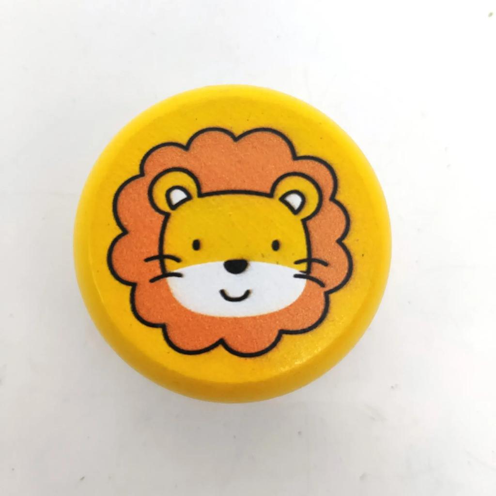 Children Yoyo Ball Cute Animal Prints Wooden Yoyo Toys Ladybug Toys Kids Yo-Yo Creative Toys for Children 5cm Wooden Yo Yo Ball