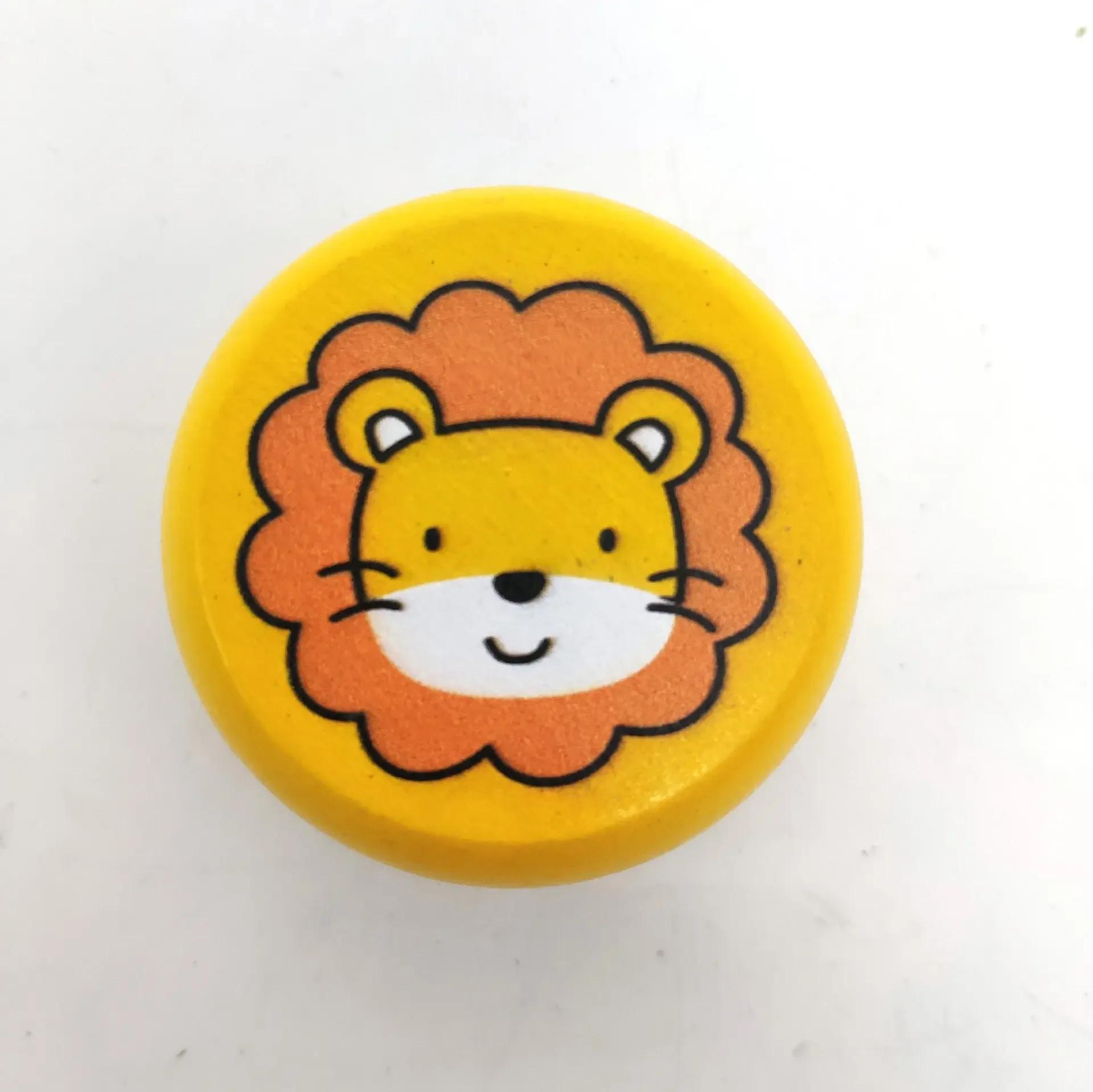 

Детский шар йо-йо с милыми принтами животных, деревянные игрушки йо-йо, игрушки в виде божьей коровки, детские креативные игрушки йо-йо для детей, деревянный шар йо-йо 5 см