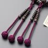 Buddhist altar shop Takita Shoten Prayer Shingon Authentic Prayer Beads for Striped Ebony 8 Pure Silk Hanabon Beads Bag Kyoto Prayer Certificate