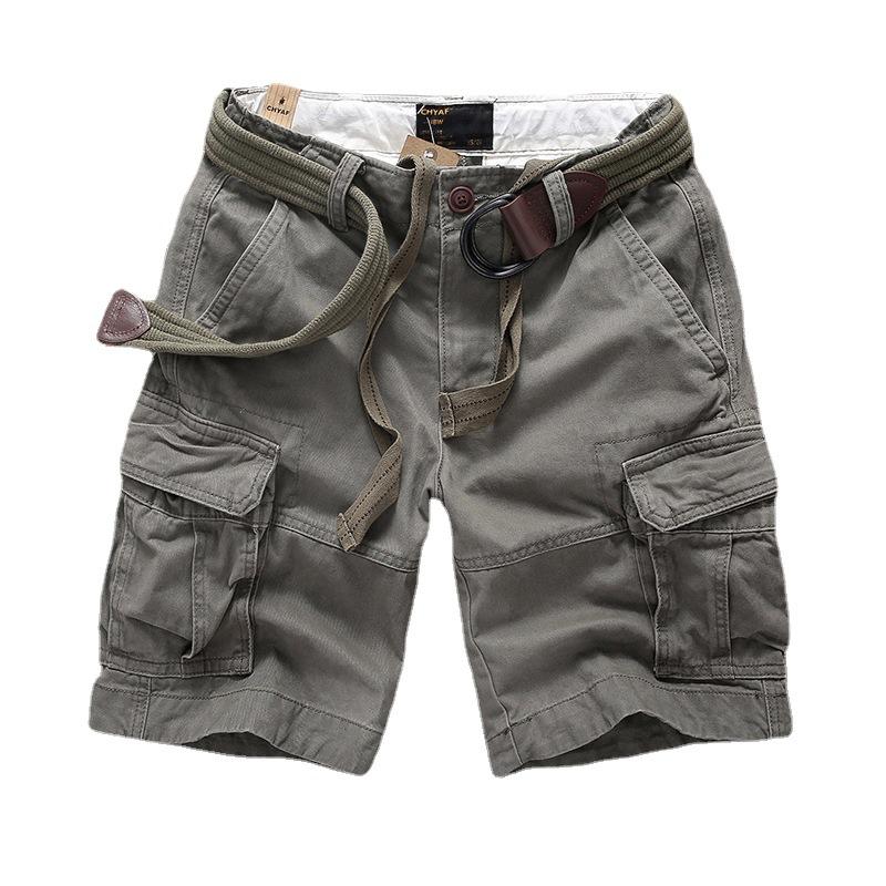 New Summer Casual Shorts, Cotton Loose Camouflage Work Pants, Men's and Youth Straight Leg Men's Pants