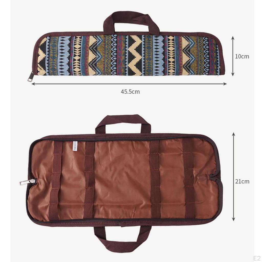 Torba do przechowywania widelców do grilla, etui na szaszłyki do BBQ, etniczny organizer na szaszłyki do grilla, narzędzie do