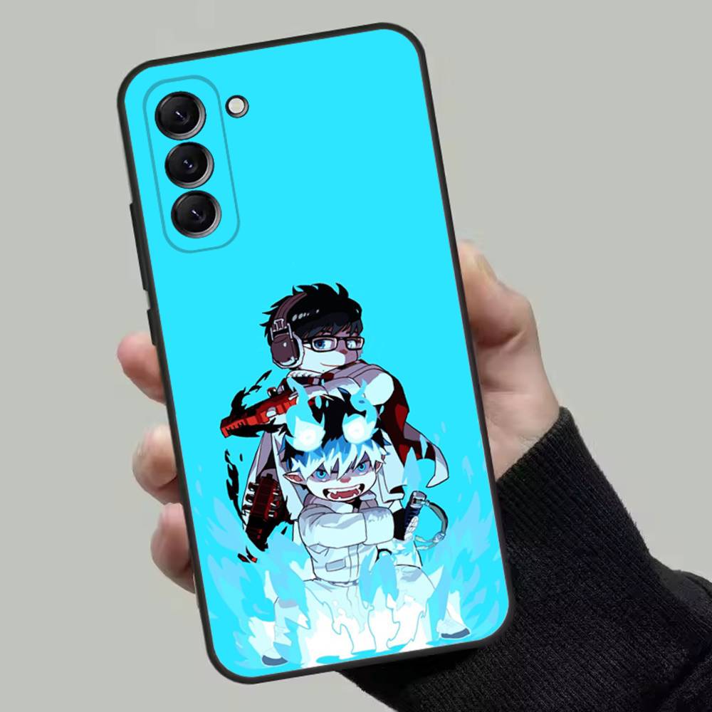 Anime Blue Exorcist Phone Case For Samsung Galaxy A13,A21s,A22,A31,A32,A52,A53,A71,A80,Soft Black Shell
