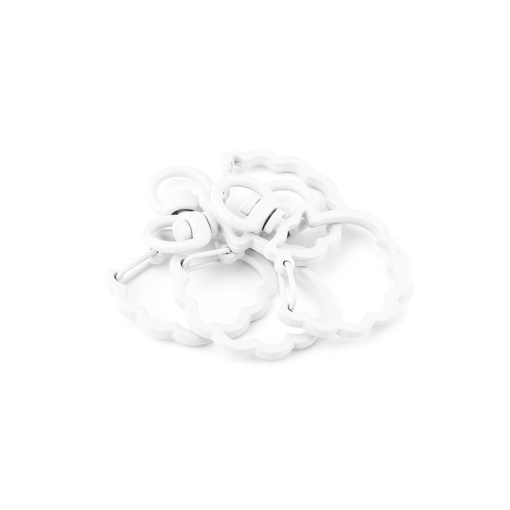 5Pcs/lot Metal Colorful Shell Shape Lobster Clasp Hooks Key Rings Connectors DIY Keychain Jewelry Making Findings Accessories