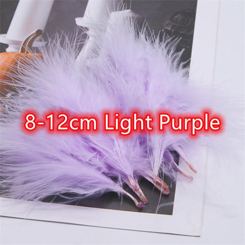 8-12cm Colored Plumas Natural Turkey Marabou Feather Fluffy Plume Wedding Dress Party DIY Decorations Handicraft Accessories