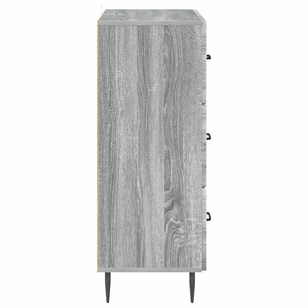 Drawer Cabinet Gray Sonoma 66 x 34.5 x 89.5 cm Particleboard