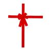 Christmas Door Ribbon Bow Big Red Cloth Wreath Ornament Luxury Xmas Decor for Holiday Home Decoration