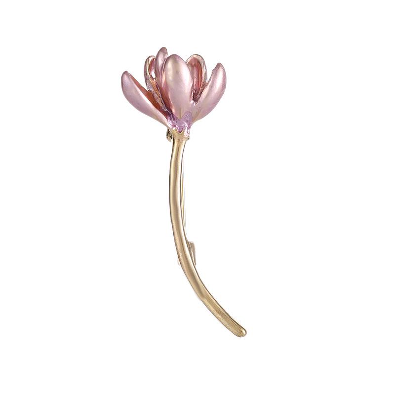 Retro Chinese Lotus Brooch: High-End, Niche Jewelry Accessory