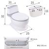SUGGEST Kids' Western-Style Potty Seat with Sound, Choice of Colors, Includes Storage Box, Perfect for Toilet Training, Ages 1-7 (Gray)