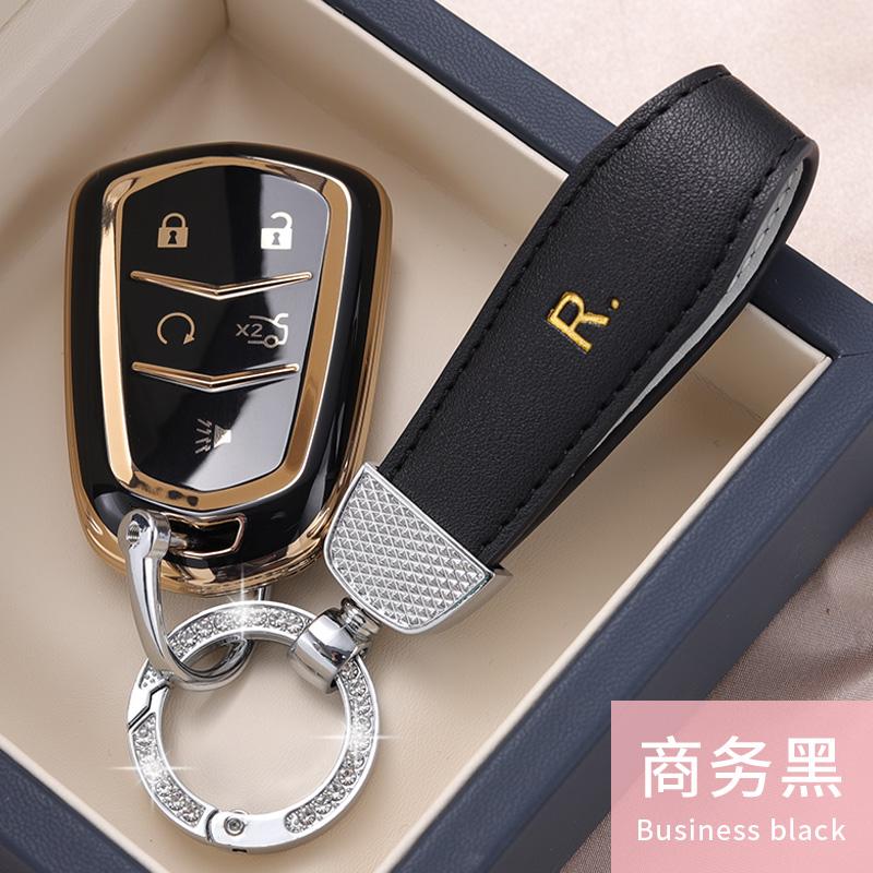 TPU Car Key Case Cover Protect Shell Bag For Cadillac ESV ATS-L XTS XT5 XT6 CTS CT5 CT6 ATS 28T SRX Escalade 2015 Accessories
