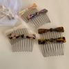 Teeth Acetic Acid Bow Hair Comb Fixed Combs Bow Hair Clip Cute Anti Slip Bangs Clip  Student