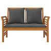 3 Piece Garden Lounge Set with Cushions Solid Acacia Wood