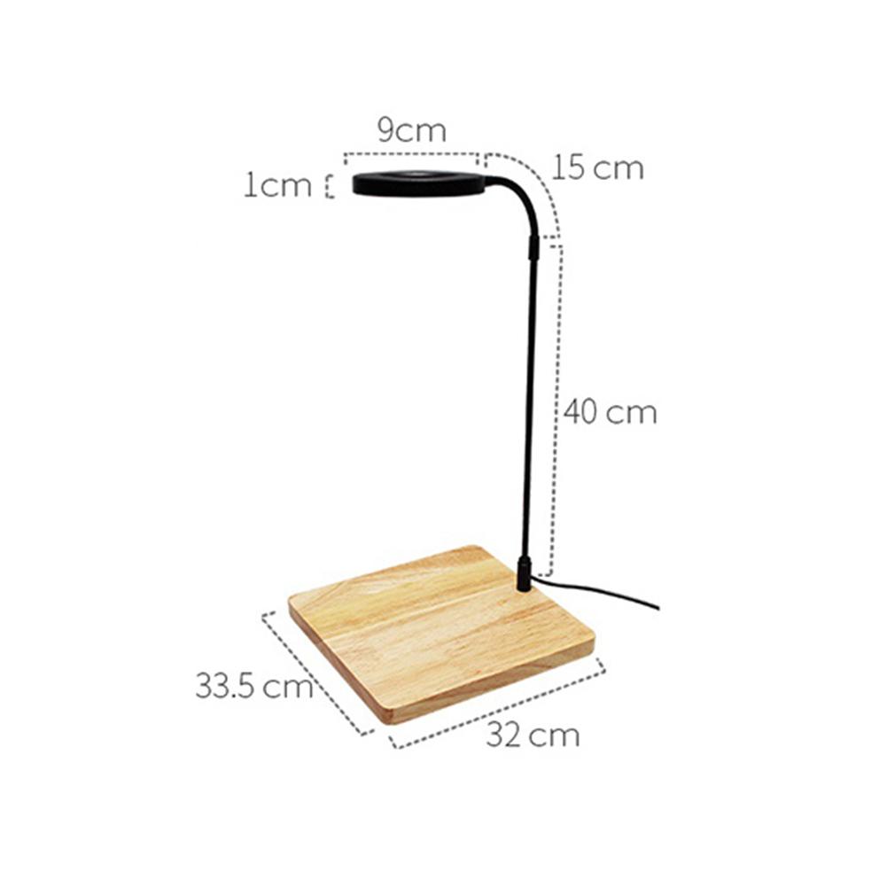 10W Dimmable LED Aquarium Light with Timer and USB Plug, 3000K Warm White 6000K Cold White Fish Tank Plant Grow Lamp with Base