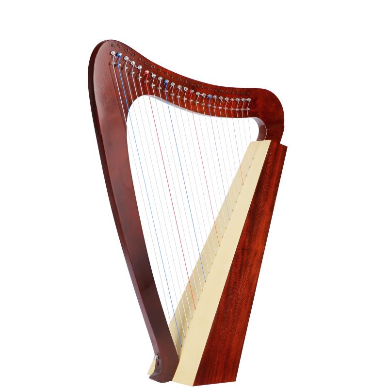 Liră portabilă cu 19 coarde și 16 note