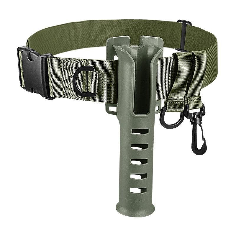 Portable Rod Holder Fishing Gear Accessory with Adjustable Waist Fishing Rod Insertion Device Fishing Accessories Tool