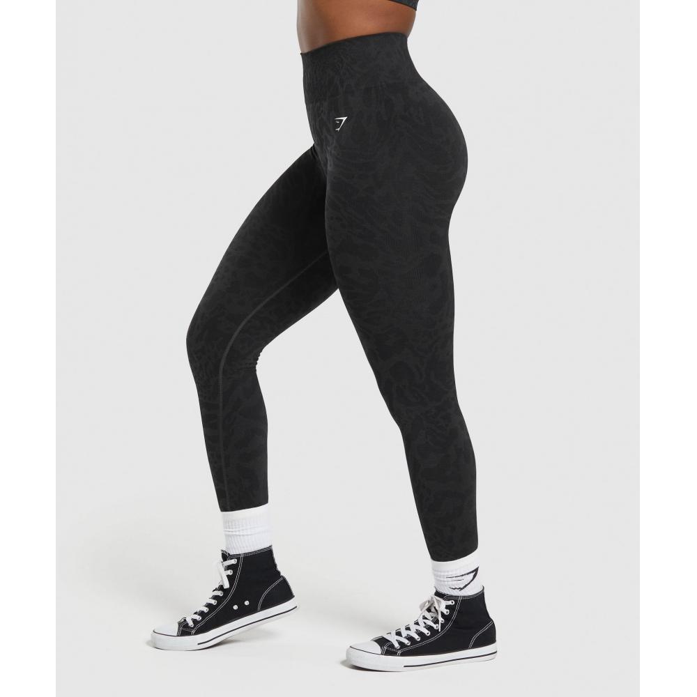 Gymshark Adapt Safari Seamless Leggings Black Asphalt Grey B6a8u Bchm