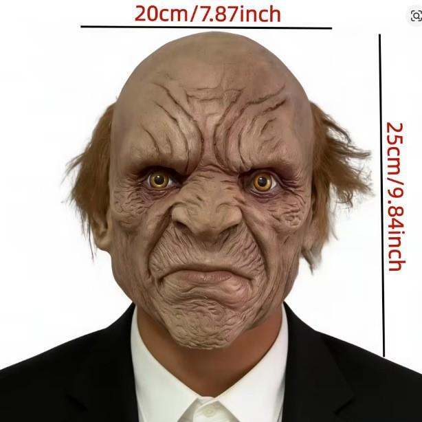Wilder Alter Mann Halloween Horror Maske Latex Kopfbedeckung Maske