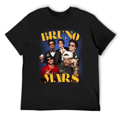 Bruno Mars Design T-shirt zomerhemd schattige tops grote maten herenkleding