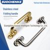 304 Stainless Steel Heavy-Duty Folding Handle for Industrial Equipment