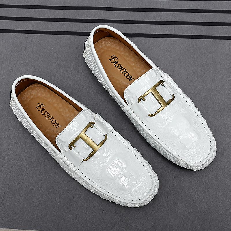 Mens Dress Leather Fashion Handmade Brand Wedding Luxury Driving Party Loafers Boat Designer Flats Oxford Big Size Shoes for Men