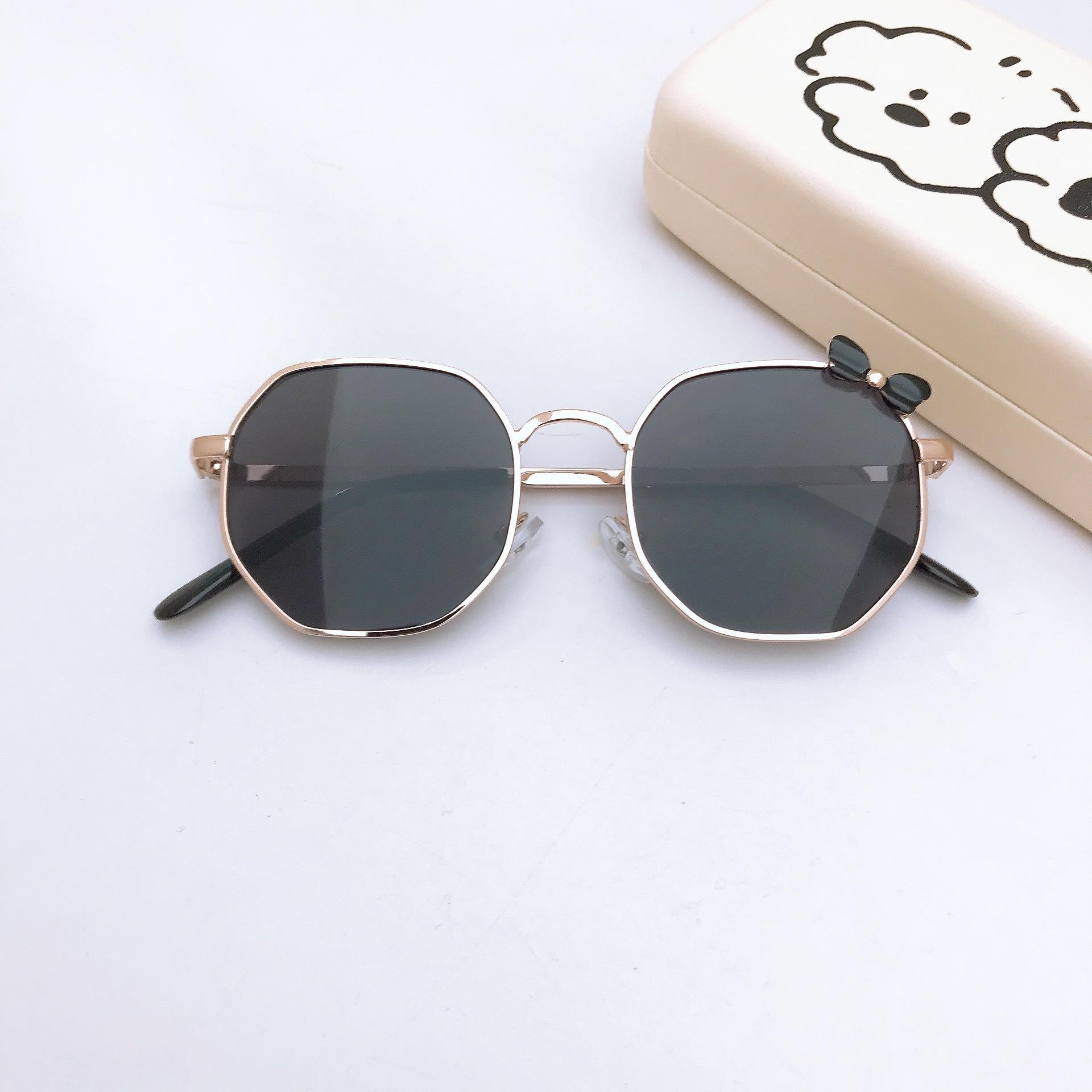 

Детские солнцезащитные очки Bow, металлические, трендовые, для уличной стрельбы, для мальчиков и девочек, солнцезащитные очки Bow, вогнутые очки