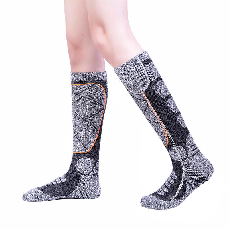 USB Rechargeable Heated Winter Socks for Men & Women - Long Tube, Cold-Proof Design