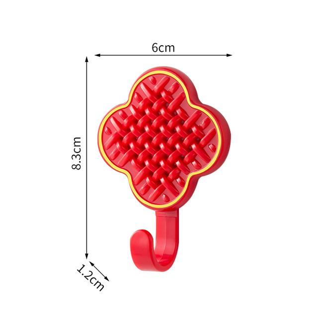 1/3pcs Chinese Knot Hooks Wall Hanging Hook Self-Adhesive Towel Key Bag Holder Clothes Punch-Free Hanger Strong Adhesive Organizer Rack
