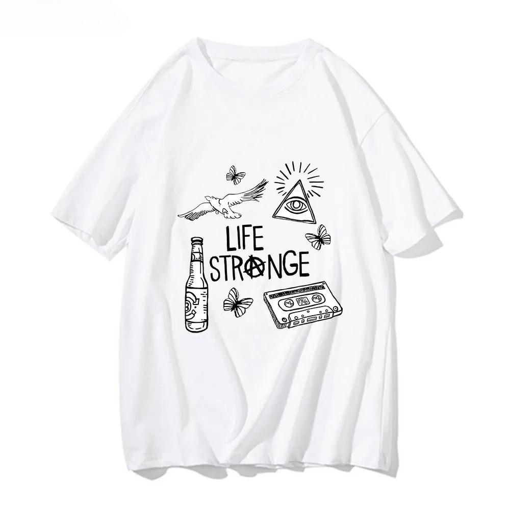 Life Strange Harajuku Anime T-shirts Cute Harajuku Short Sleeve Casual Women's T-shirt Clothing Street Tops Aesthetic Tops